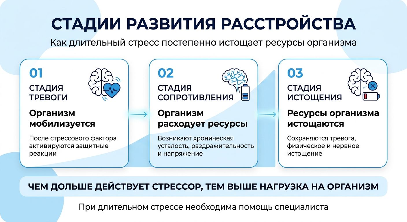 Лечение стресса в Доброполье инфографика